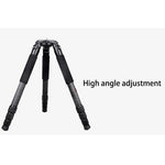BEXIN ST424C Tripé Grande Fotográfico em Fibra de Carbono Resistente para Filmadora, Tubo Máximo: 40mm, ST424C