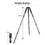 BEXIN ST424C Tripé Grande Fotográfico em Fibra de Carbono Resistente para Filmadora, Tubo Máximo: 40mm, ST424C