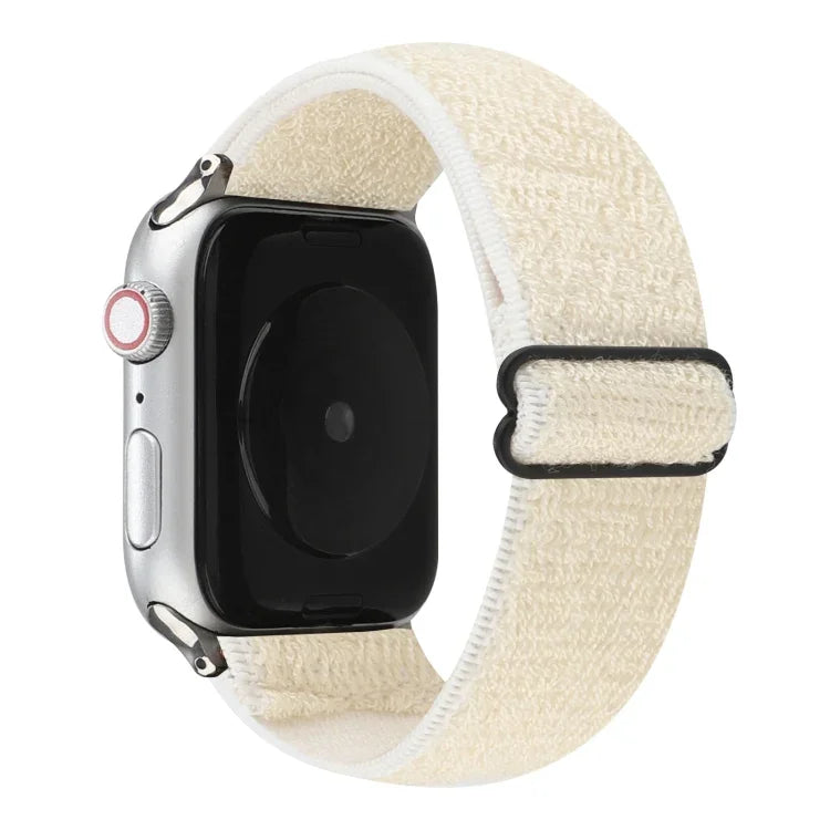 Correia de relógio em nylon de cor sólida para Apple Watch Series 6 & SE & 5 & 4 40mm / 3 & 2 & 1 38mm, para Apple Watch Series 7 41mm / 6 & SE & 5 & 4 40mm / 3 & 2 & 1 38mm