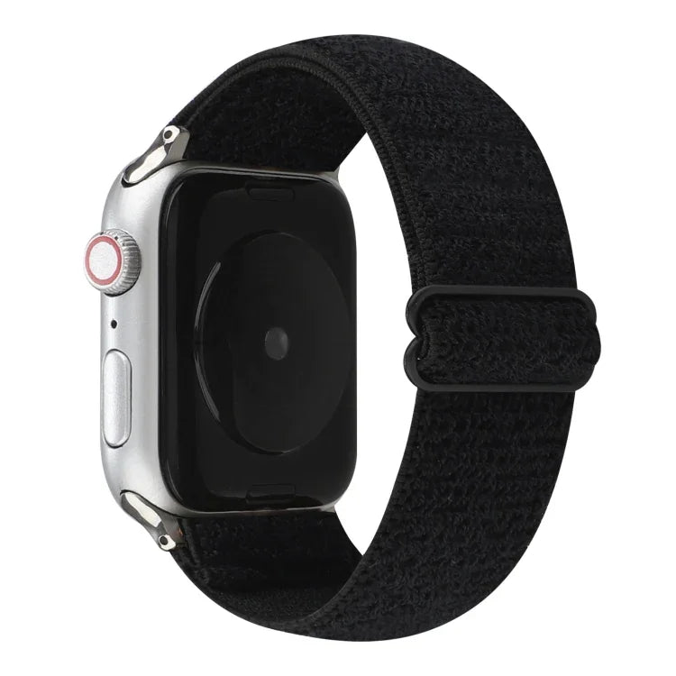 Correia de relógio em nylon de cor sólida para Apple Watch Series 6 & SE & 5 & 4 40mm / 3 & 2 & 1 38mm, para Apple Watch Series 7 41mm / 6 & SE & 5 & 4 40mm / 3 & 2 & 1 38mm