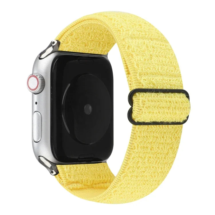 Correia de relógio em nylon de cor sólida para Apple Watch Series 6 & SE & 5 & 4 40mm / 3 & 2 & 1 38mm, para Apple Watch Series 7 41mm / 6 & SE & 5 & 4 40mm / 3 & 2 & 1 38mm