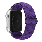 Correia de relógio em nylon de cor sólida para Apple Watch Series 6 & SE & 5 & 4 40mm / 3 & 2 & 1 38mm, para Apple Watch Series 7 41mm / 6 & SE & 5 & 4 40mm / 3 & 2 & 1 38mm