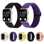 Correia de relógio em nylon de cor sólida para Apple Watch Series 6 & SE & 5 & 4 40mm / 3 & 2 & 1 38mm, para Apple Watch Series 7 41mm / 6 & SE & 5 & 4 40mm / 3 & 2 & 1 38mm