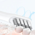 2 PCS / Conjunto Original Xiaomi Youpin SO WHITE Cabeça de Substituição para Escova de Dentes Elétrica de Onda Acústica à Prova de Água para HC0196, Cabeça de Substituição para Escova de Dentes
