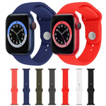 Pulseira de Relógio de Silicone com Padrão Tecido para Apple Watch Series 6 & SE & 5 & 4 40mm / 3 & 2 & 1 38mm, Para Apple Watch Series 7 41mm / 6 & SE & 5 & 4 40mm / 3 & 2 & 1 38mm, Para Apple Watch Series 8&7 41mm / SE 2&6&SE&5&4 40mm / 3&2&1 38mm
