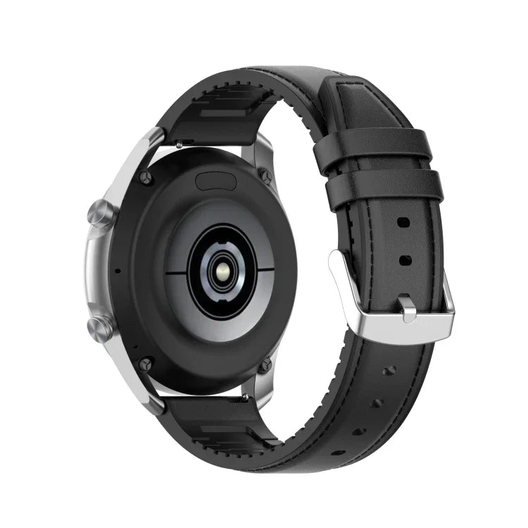 Correia de Substituição em Silicone e Pele 20mm para Samsung Galaxy Watch 3 41mm, Para Samsung Galaxy Watch 3 41mm