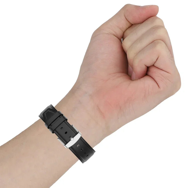 Correia de Substituição em Silicone e Pele 20mm para Samsung Galaxy Watch 3 41mm, Para Samsung Galaxy Watch 3 41mm