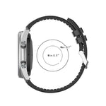 22mm Silicone Leather Replacement Strap Watchband for Samsung Galaxy Watch 3 45mm, For Samsung Galaxy Watch 3 45mm