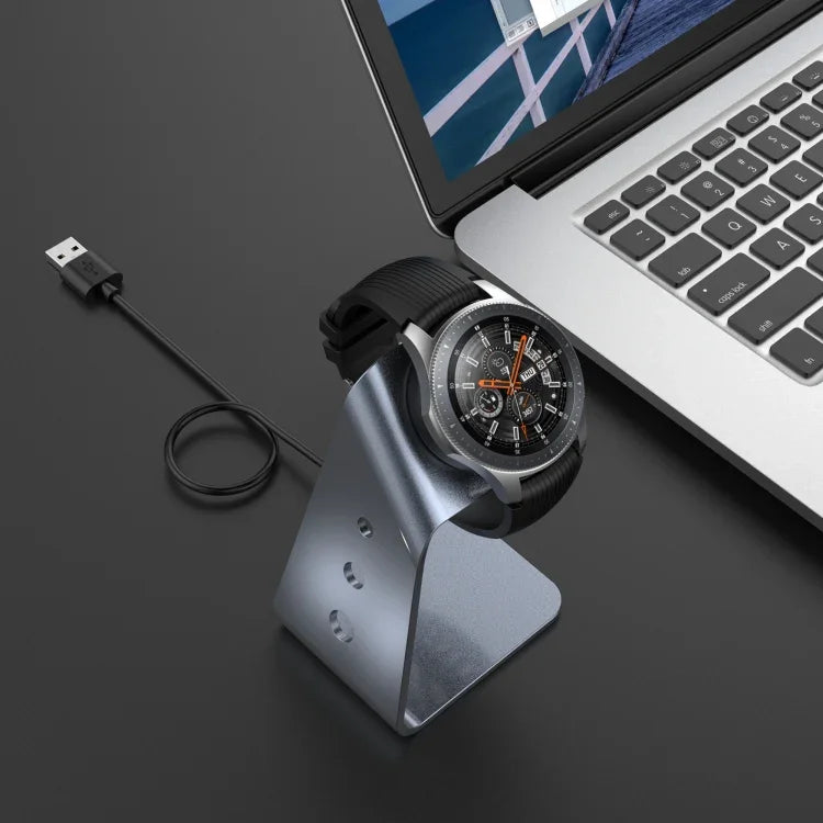 Suporte Universal Magnético para Carregador em Liga de Alumínio com Proteção de Chip para Samsung R800 / Galaxy Watch, Suporta Carregamento Rápido, Para Samsung R800