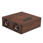 Coluna Bluetooth de Madeira Q5, Suporta Cartão TF & AUX 3,5mm, Q5