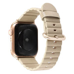 Pulseira de Substituição Loop Stripes com Fivela de Ferro, Para Apple Watch Series 7 41mm / & 6 & SE & 5 & 4 40mm, Para Apple Watch Series 7 45mm / & 6 & SE & 5 & 4 44mm