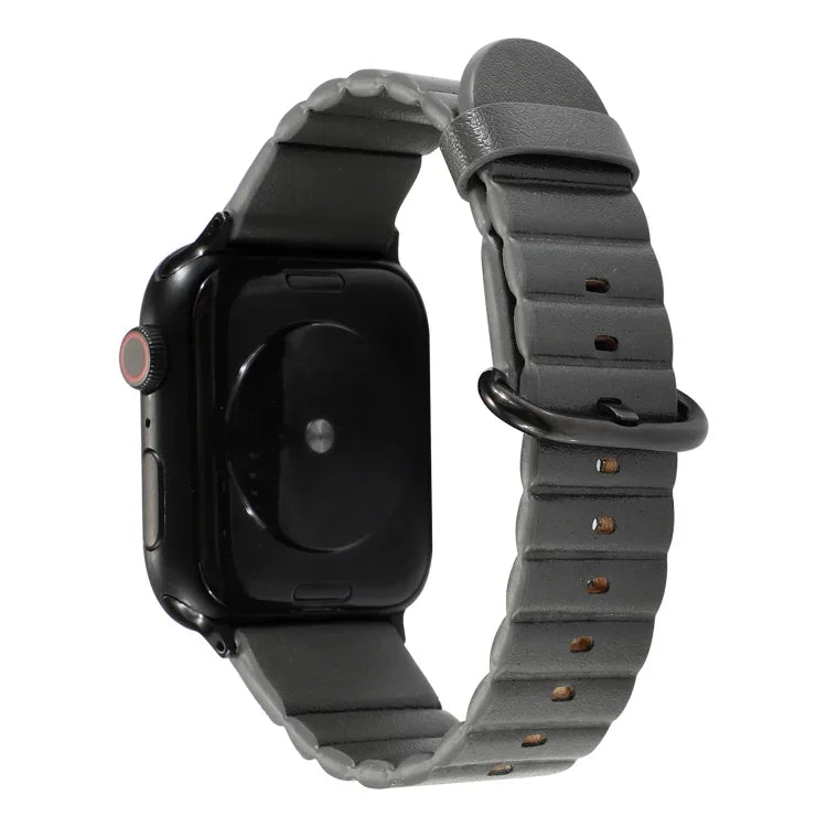Pulseira de Substituição Loop Stripes com Fivela de Ferro, Para Apple Watch Series 7 41mm / & 6 & SE & 5 & 4 40mm, Para Apple Watch Series 7 45mm / & 6 & SE & 5 & 4 44mm