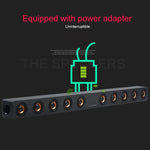 Coluna Bluetooth 4.2 de Madeira com Subwoofer D90 com Comando à Distância, Suporta Cartão TF & AUX 3,5mm Coaxial & Fibra Óptica & Disco U, Subwoofer D90+