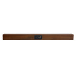 Coluna Bluetooth 4.2 de Madeira com Subwoofer D90 com Comando à Distância, Suporta Cartão TF & AUX 3,5mm Coaxial & Fibra Óptica & Disco U, Subwoofer D90+