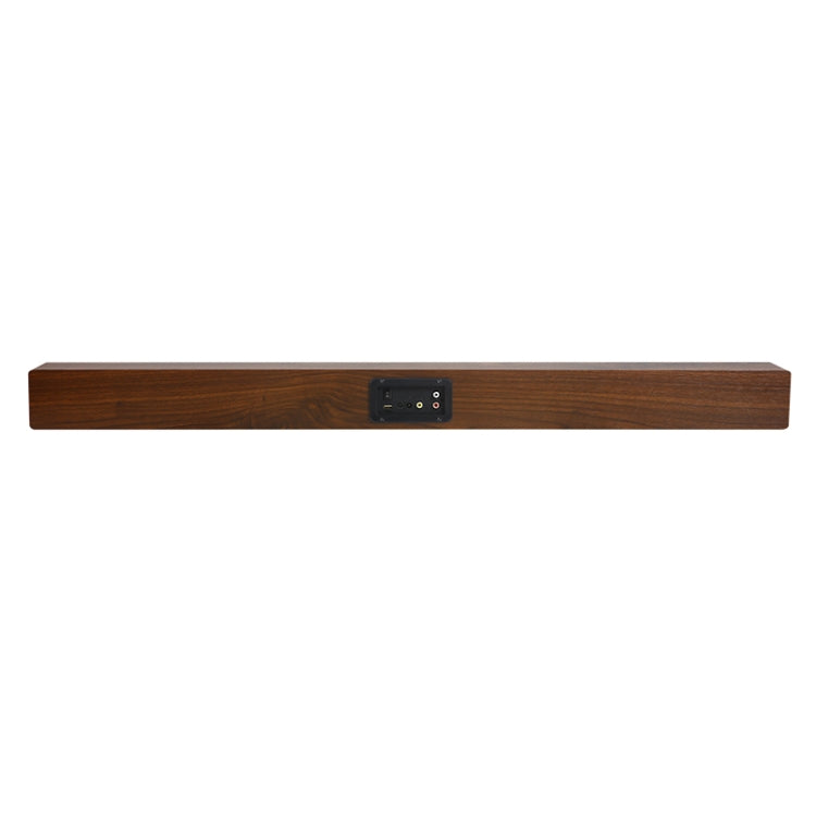 Coluna Bluetooth 4.2 de Madeira com Subwoofer D90 com Comando à Distância, Suporta Cartão TF & AUX 3,5mm Coaxial & Fibra Óptica & Disco U, Subwoofer D90+