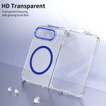 lce Folding Series MagSafe Integrated Clear PC Phone Case, For iPhone Duo