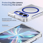 lce Folding Series MagSafe Integrated Clear PC Phone Case, For iPhone Duo