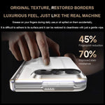 Integrated Shell And Flim Electroplating Transparent Hinge Holder Phone Case, For iPhone Duo