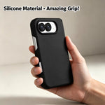 Dual Axis Liquid Silicone Wave Phone Case, For iPhone Duo