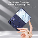 GKK Integrated Phantom CD Pattern Magnetic Folding Hinge Full Coverage Phone Case, For iPhone Duo