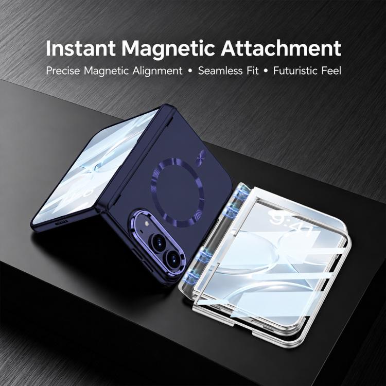 GKK Integrated Phantom CD Pattern Magnetic Folding Hinge Full Coverage Phone Case, For iPhone Duo