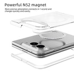 ABEEL Transparent MagSafe Magnetic Scratch-resistant PC Phone Case, For iPhone Duo