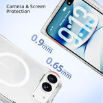 ABEEL Transparent MagSafe Magnetic Scratch-resistant PC Phone Case, For iPhone Duo