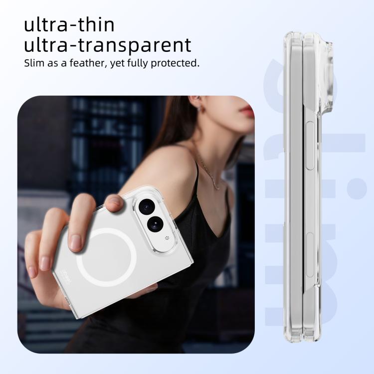 ABEEL Transparent MagSafe Magnetic Scratch-resistant PC Phone Case, For iPhone Duo