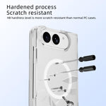ABEEL Transparent MagSafe Magnetic Scratch-resistant PC Phone Case, For iPhone Duo