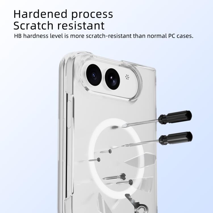 ABEEL Transparent MagSafe Magnetic Scratch-resistant PC Phone Case, For iPhone Duo