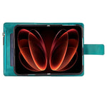 Multi-Card Totem Zipper Leather Phone Case, For iPhone Duo