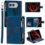 Multi-Card Totem Zipper Leather Phone Case, For iPhone Duo