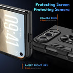 Shockproof Metal Ring Holder Phone Case, For iPhone Duo