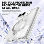 Integrated Phantom Armor Hinge 360 Rotating Holder Magnetic Phone Case, For iPhone Duo