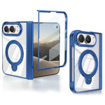 Integrated Phantom Armor Hinge 360 Rotating Holder Magnetic Phone Case, For iPhone Duo