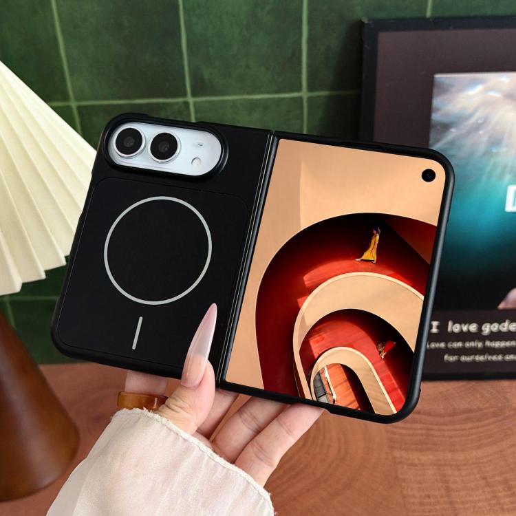 Solid Color Shockproof Magnetic PC Phone Case, For iPhone Duo