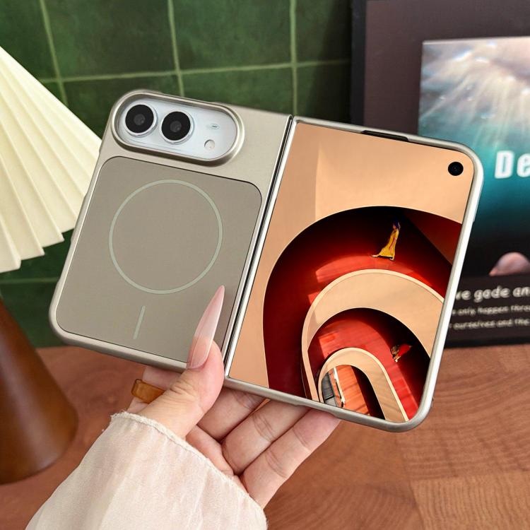 Solid Color Shockproof Magnetic PC Phone Case, For iPhone Duo
