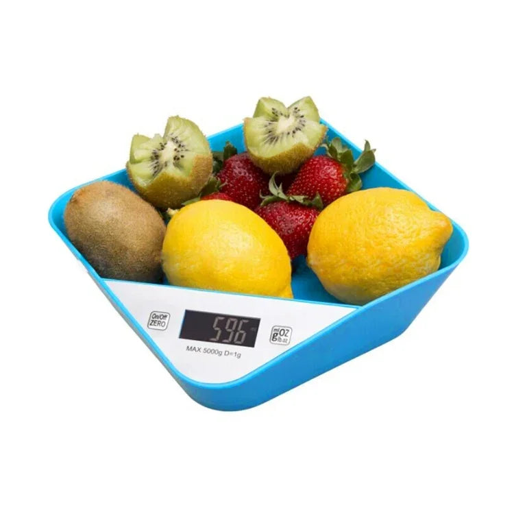 Balança Electrónica de Cozinha LED em Forma de Tigela 5000g x 1g, 5000g x 1g
