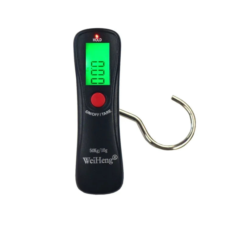 MH-A18 Portable Digital High-Load Weighting Hook Electronic Luggage Scale (10g~50kg), Excluding Batteries, 10g x 50kg