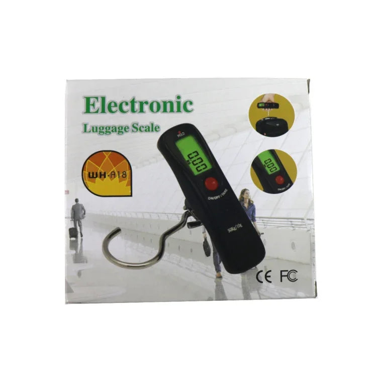 Balança Eletrónica Portátil MH-A18 com Gancho de Alta Capacidade (10g~50kg), Sem Pilhas, 10g x 50kg