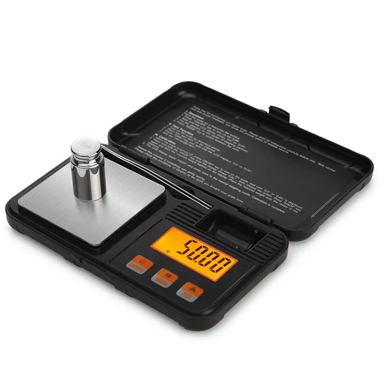 Balança Eletrónica Portátil de Alta Precisão para Joias 200g/0.01g Mini Balança Eletrónica de Precisão para Quilates, 200g/0.01g