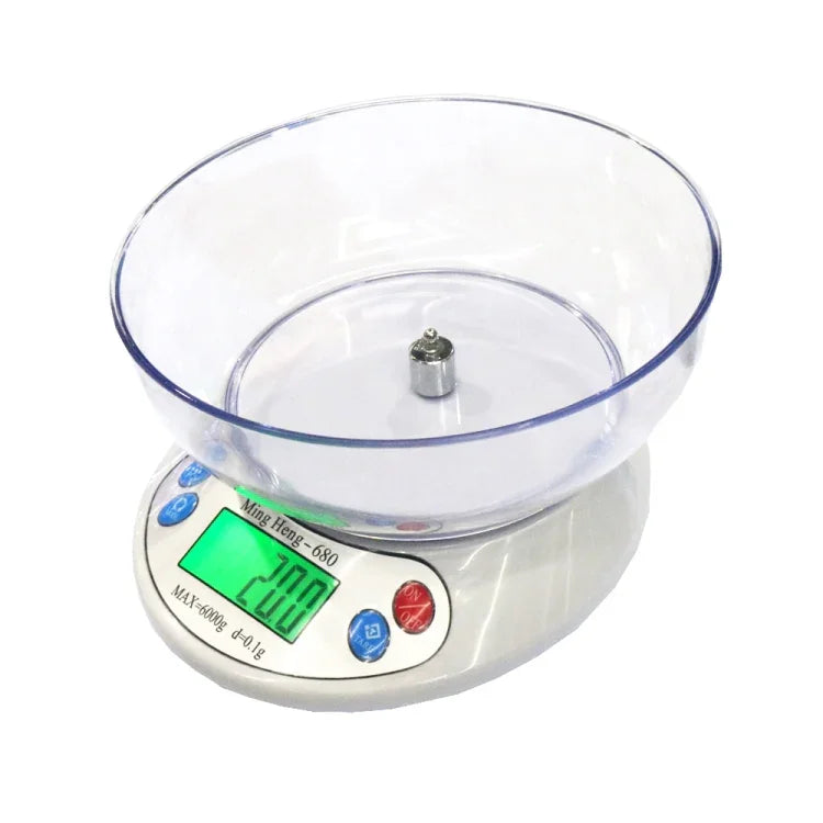 Balança Eletrónica Digital de Cozinha MH-680 6000g x 0.1g com Ecrã LCD de 2.2 polegadas, MH-680 6kg x 0.1g