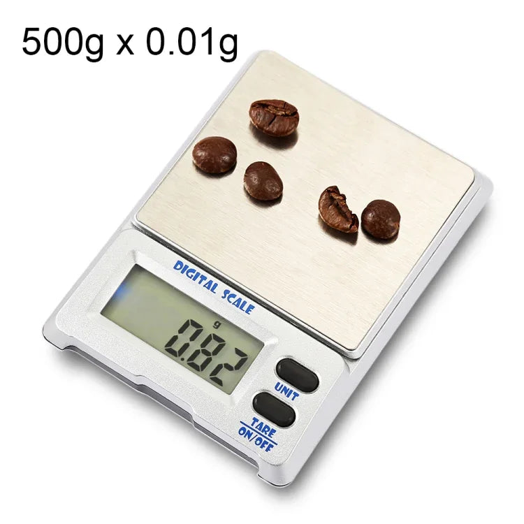 M-18 Dispositivo de Balança Digital Eletrónica de Alta Precisão para Joalharia 500g x 0,01g com Ecrã LCD de 1,5 polegadas, 500g/0,01g