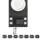 MH-8028 Dispositivo de Balança Digital Eletrónica Portátil de Alta Precisão para Joalharia, Diamantes e Gemas 100g x 0,001g com Ecrã LCD de 1,6 polegadas, 100g/0,001g