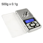 MH-100 Dispositivo de Balança Digital Eletrónica Portátil Mini de Alta Precisão para Telefone Móvel 500g x 0,1g com Ecrã LCD de 1,6 polegadas, 500g/0,1g