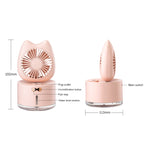 Humidificador de Spray Recarregável em Forma de Gato para Secretária Doméstica BD-MM1