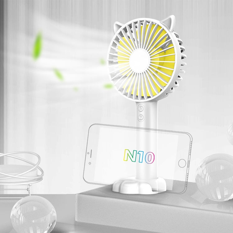 N10 Suporte de Secretária Portátil Multifuncional com Ventoinha Elétrica, com Controlo de 3 Velocidades