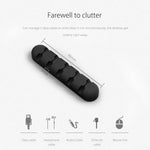 Organizador de Cabos de Secretária ORICO CBS5 em Silicone, Fixador Enrolador, Tamanho: 9,6*2*1,2 cm