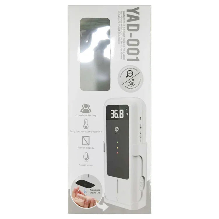 YAD-001 Termómetro Infravermelho + Dispensador de Esterilização Automático com Sensor Infravermelho e Suporte com Tripé, YAD-001