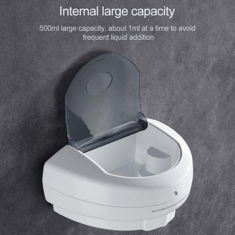 Dispensador automático de espuma de sabão de plástico de parede com sensor de 500ml, Dispensador de espuma de sabão com sensor de 500ml